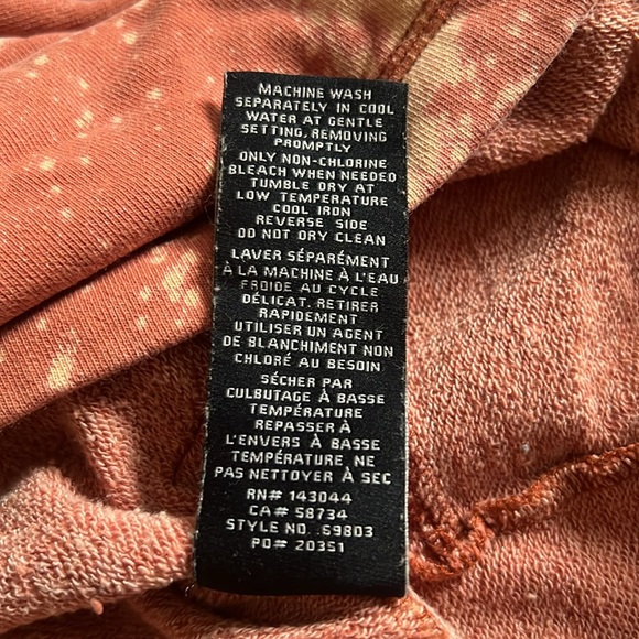 7 for all mankind bleached tunic hoodie - Picture 8 of 9